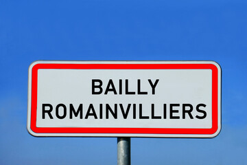 Ortsschild Bailly Romainvilliers