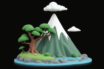 little girl in the forest