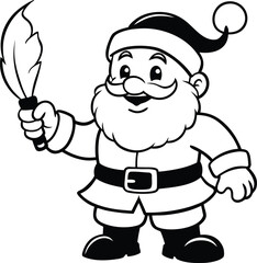 santa claus with a bag