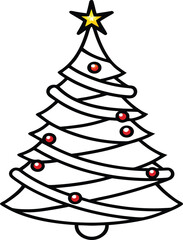 abstract christmas tree