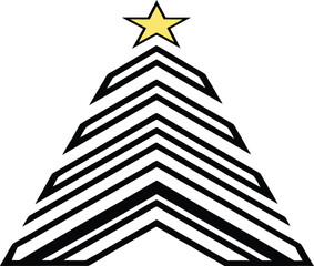 abstract christmas tree