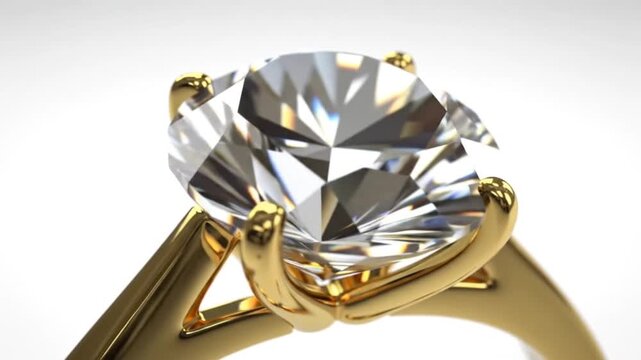 gold ring with diamonds