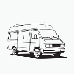 white van vector