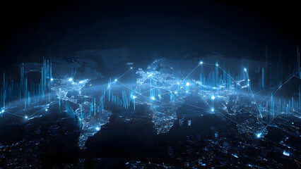 Business and economic growth on global business network
