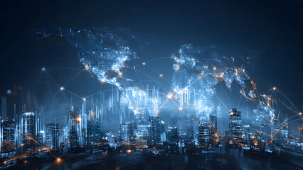 Business and economic growth on global business network