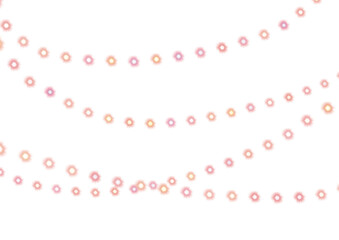 Decorative hanging string lights with colorful bulbs isolated on transparent background 