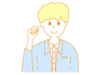 イラスト　男性　女性　素材　挿絵