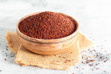 Ragi millet is a nutrient-rich whole grain packed with calcium, fiber, and protein, promoting strong bones and better digestion.
