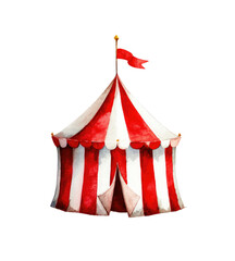 circus tent isolated on white