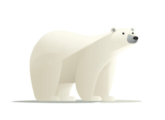 Fototapeta premium polar bear on a white background