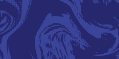 Dots halftone blue color pattern gradient texture with technology digital background. Dots pop art comics with summer background.