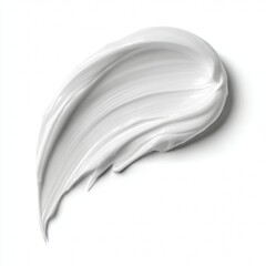 A smear of white cream with beautiful texture and light shadow