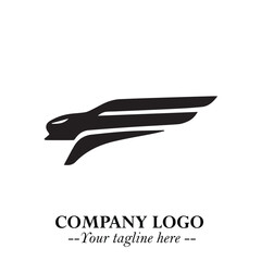 Car Running Fast Logo Symbol in Black on the White Background with Dynamic Speed Design