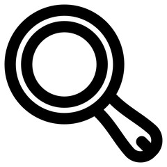 Magnifying glass vector line icon bold