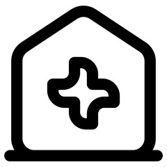 Medical care vector line icon bold