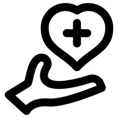 Obraz premium Healthcare vector line icon bold