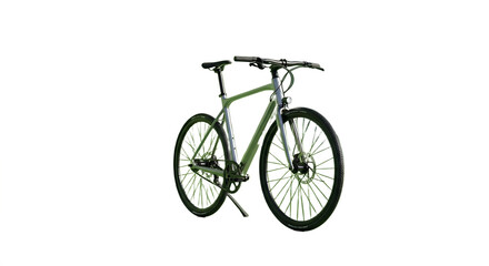 Sleek commuter bicycle displayed against a black backdrop emphasizing its modern design and style.