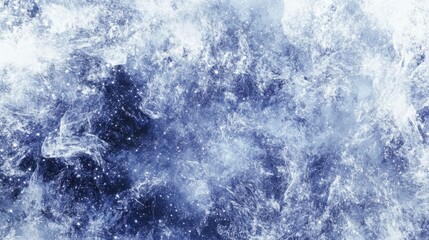 Fototapeta premium Mesmerizing cosmic nebula with swirling blue clouds and countless sparkling stars evokes wonder and the vastness of space.