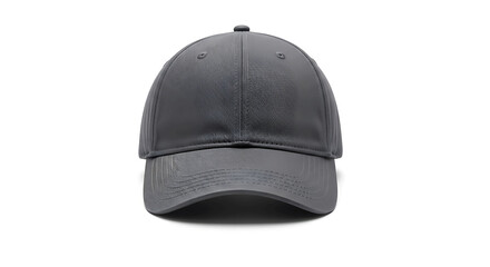Fototapeta premium Versatile gray baseball cap, a classic headwear accessory designed for everyday style and practical sun protection, ideal for sports, casual wear, or diverse outdoor activities