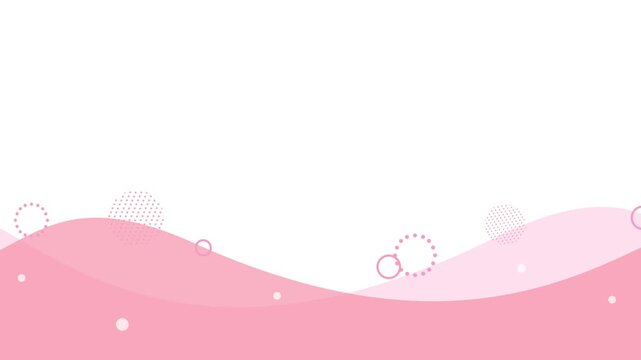 Simple and pop frame background of waves and geometry