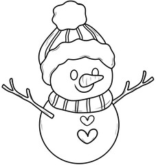 line snowman