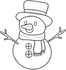 line snowman