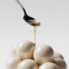 Syrup on white background