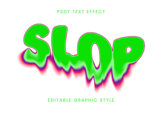 Green And Pink Neon Slime Text Effect Liquid Drip Horror Font
