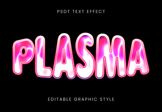 Plasma Liquid Text Effect