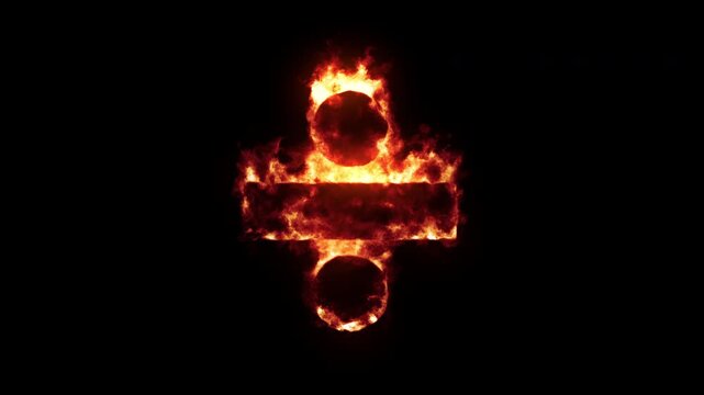 Burning Division sign
