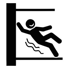 black safety warning icons