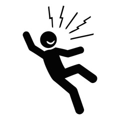 black safety warning icons