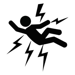 black safety warning icons