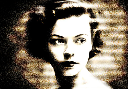Brown Smudged Scan Photo Effect