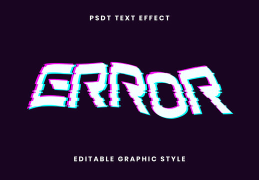 Glitch Distortion Text Effect