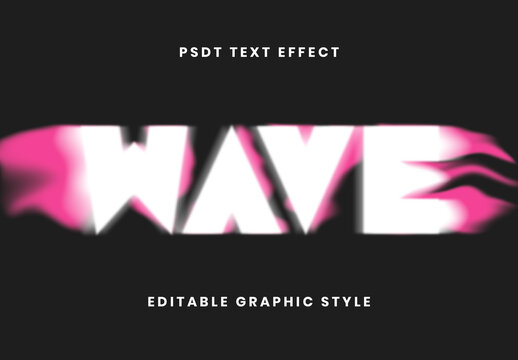 Pink And White Acid Fluid Glitch Text Effect Psychedelic Fluid Font