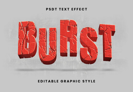 Cracked Broken Text Effect