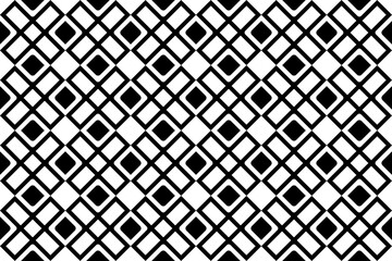 Seamless rug, carpet geometric monochrome pattern.