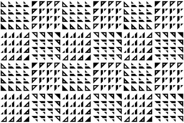 Texture seamless pattern with triangles, monochrome seamless pattern.