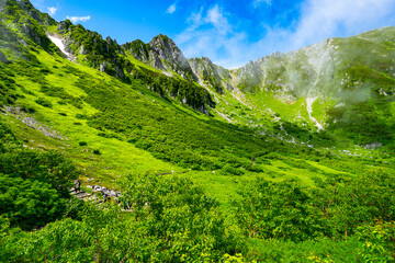 8月の千畳敷カールの風景