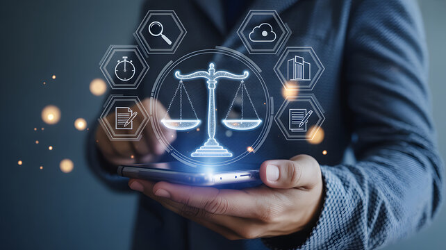 Empowering legal professionals with digital justice tools, navigating complex cases with smart technology for efficient resolution and informed decisions.