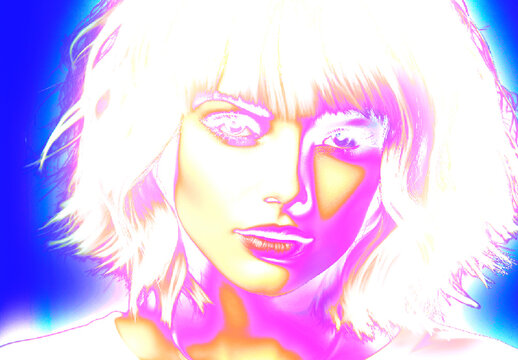High Contrast Glow Photo Effect