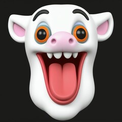 funny face of a tooth