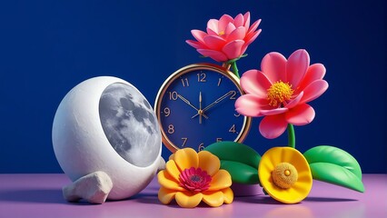 easter egg with flowers