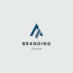 Branding letter A logotype