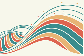 Abstract golden linear background. Flowing particles future technology concept abstract gradient and gold wave curve lines banner.