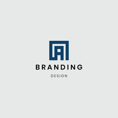 Branding letter A logotype