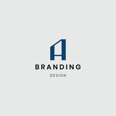 Branding letter A logotype