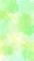 爽やかな緑色の水彩テクスチャ背景　黄緑