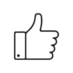 Fototapeta premium thumb up like symbol